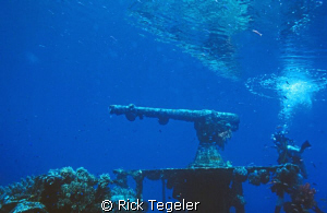 'Gunboat ' wreck... Truk Lagoon. by Rick Tegeler 